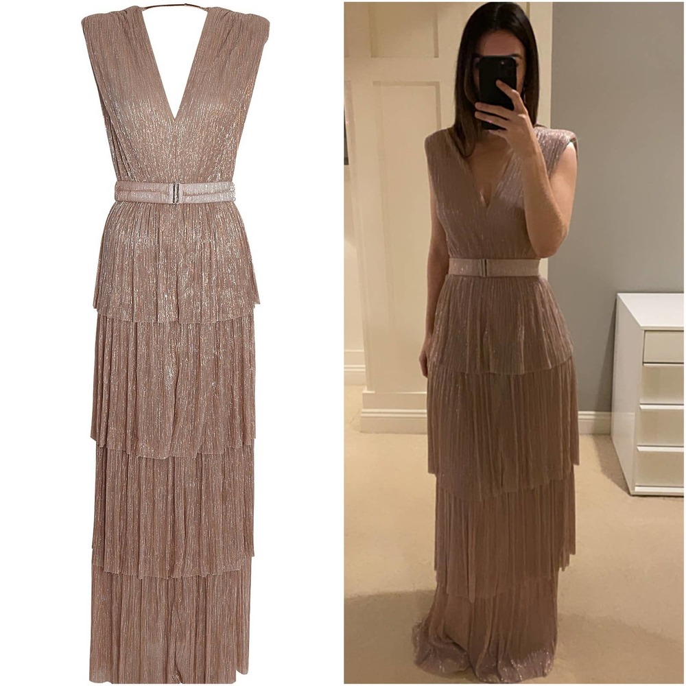 ✖️SOLD✖️Sabina Musayev Skylar Lurex Gown - Picture 4 of 11